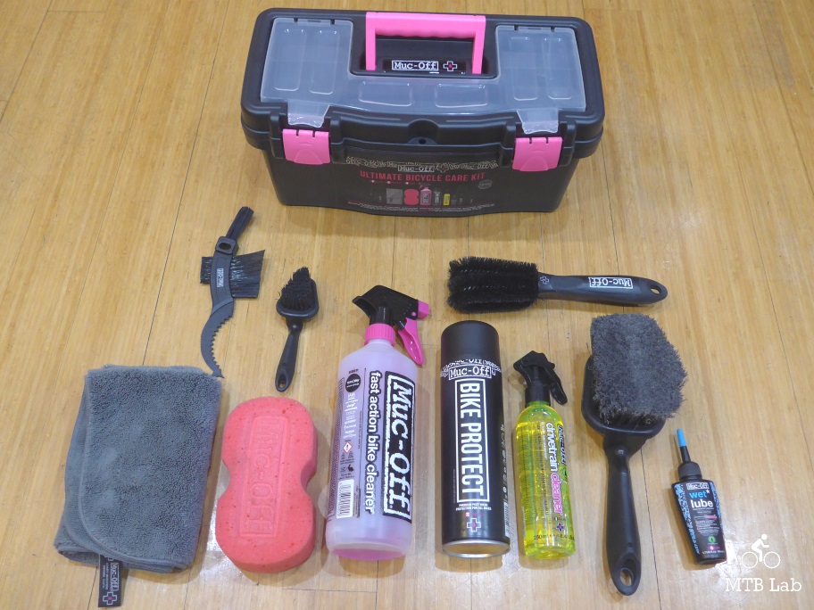 Muc-Off Bike Care Kit: Wash, Protect and Lube, with Dry Conditions
