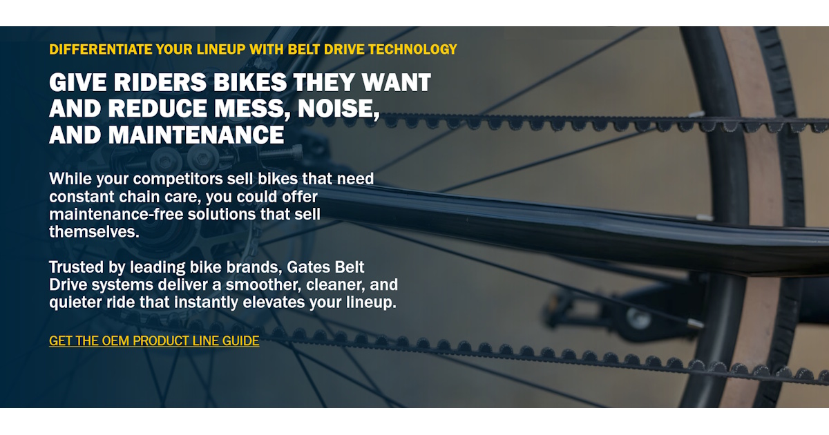 Gates Opens Belt Drive Technology for the Mass Market